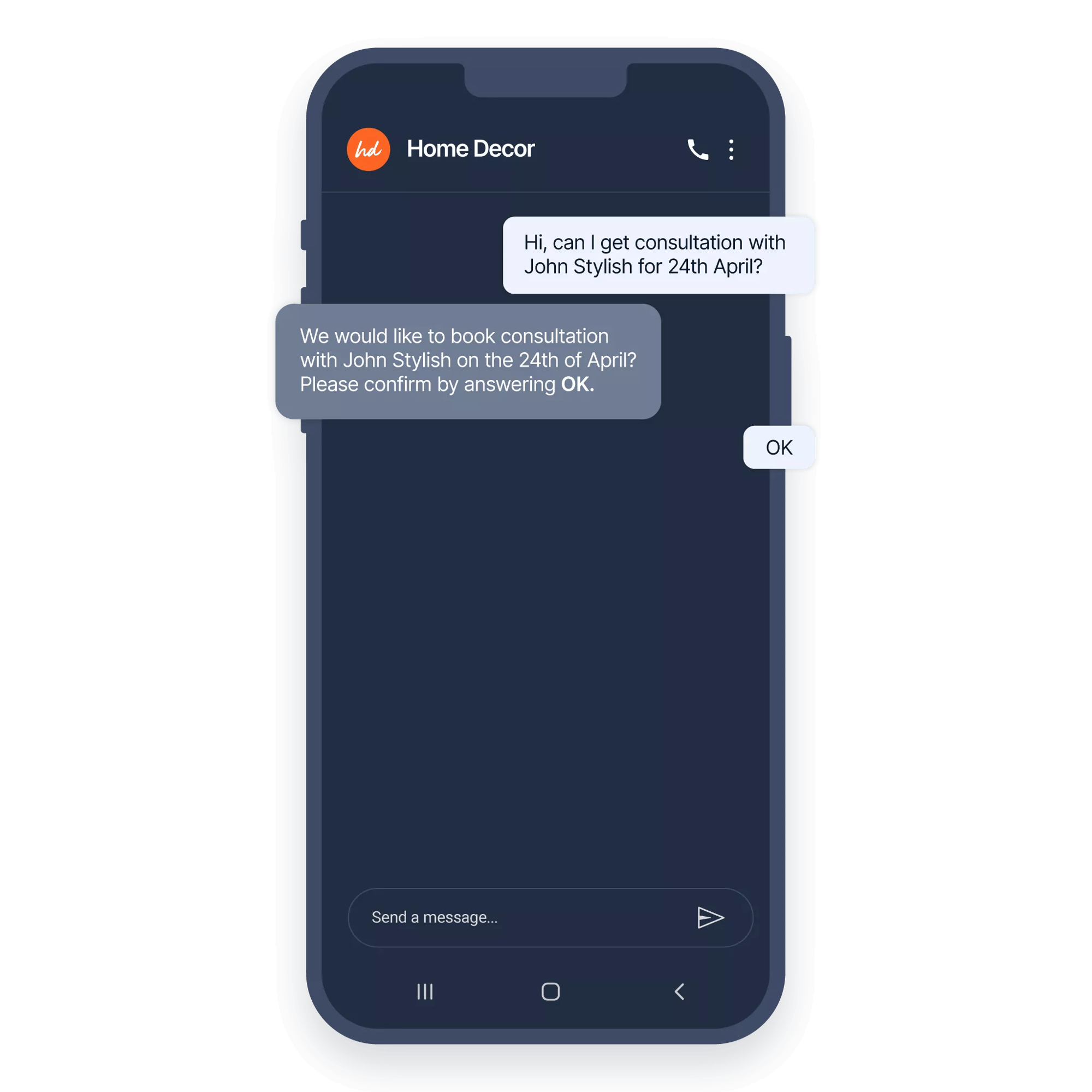 Chatbot basado en intenciones